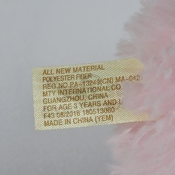 Dandee Pink Sitting Sloth Plush Plushie Stuffed Animal Toy Bow Valentine Lovey - Picture 8 of 13